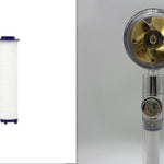 Shower Head Water Saving Flow 360 Degrees Rotating With Small Fan ABS Rain High Pressure Spray Nozzle Bathroom Accessories