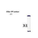 Propeller Driven Shower Head With Stop Button And Cotton Filter Turbocharged High Pressure Handheld Shower Nozzle