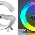 New Intelligent G Shaped LED Lamp Bluetooth Speake Wireless Charger Atmosphere Lamp App Control For Bedroom Home Decor