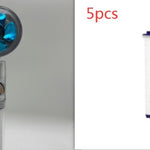 Shower Head Water Saving Flow 360 Degrees Rotating With Small Fan ABS Rain High Pressure Spray Nozzle Bathroom Accessories